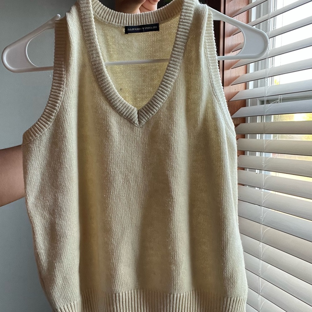 Cream Brandy Melville Vest